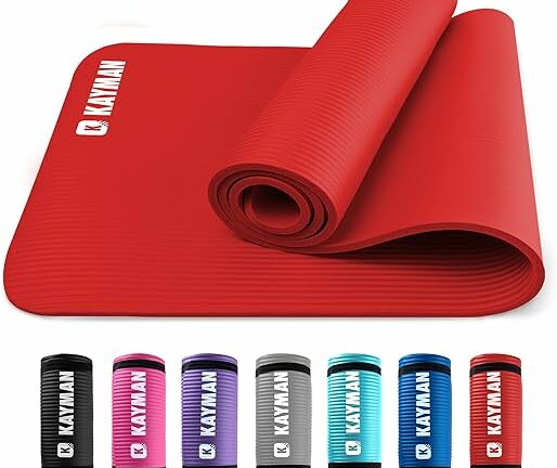 KAYMAN Yoga Mat – Premium Extra Thick Foam for Enhanced Comfort