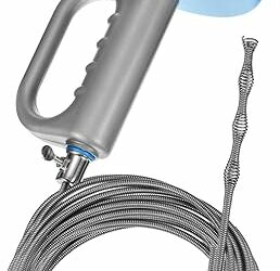 Drain Auger 49 Ft Stainless Steel Tool: Unclogging Made Easy!