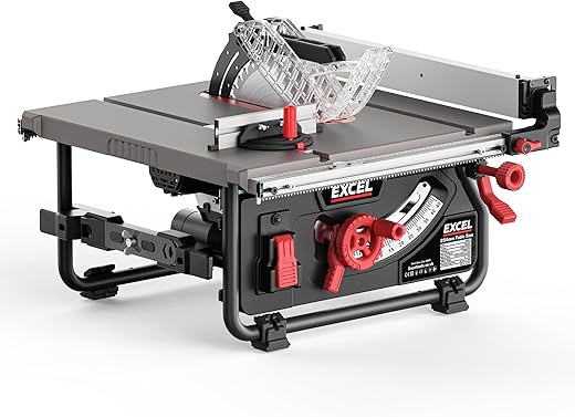 EXCEL 10 Portable Table Saw: Compact Power for Your Workshop