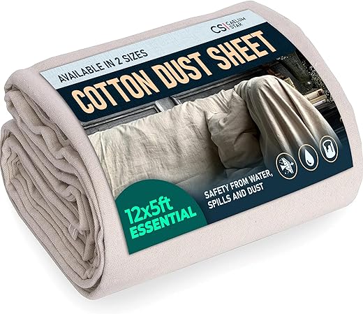 Heavy Duty Cotton Dust Sheets: Ultimate Protection!