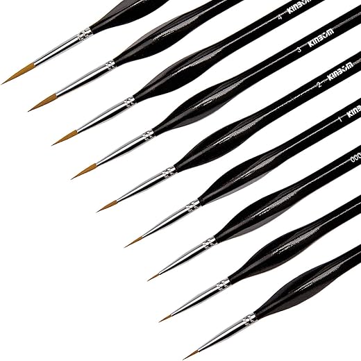 KINBOM Miniature Painting Brush Set: A Must-Have for Painters!