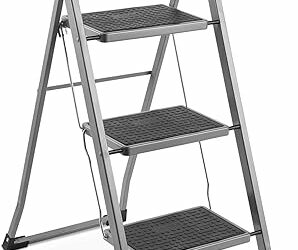 VonHaus 3 Step Folding Ladder: Your Perfect Home Helper
