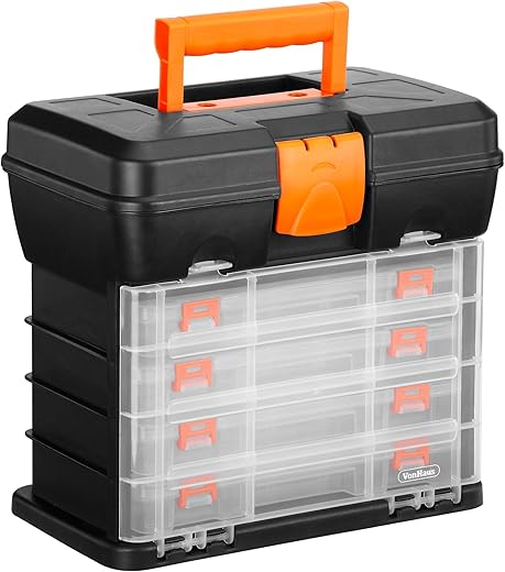 VonHaus Fishing Tackle Storage Box: Ultimate Organizer for Anglers!